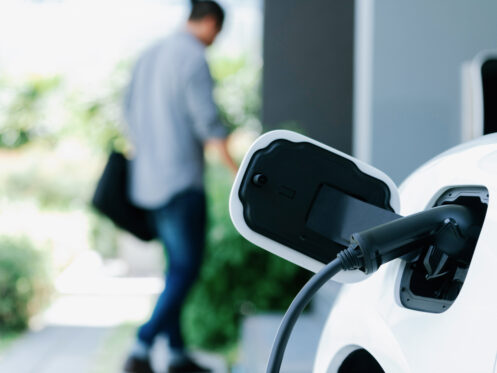 EV charging station in Richland Hills, TX